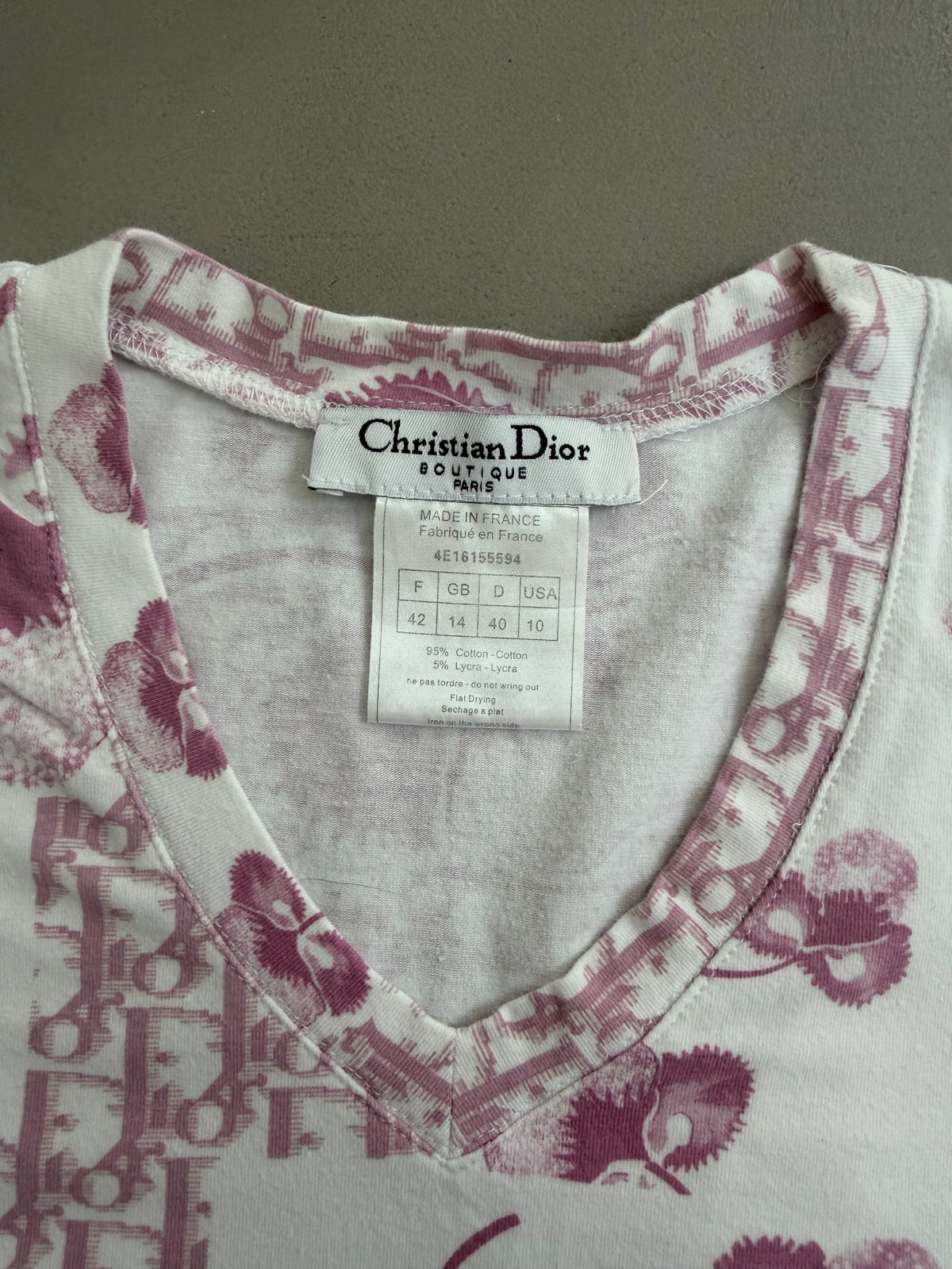 Christian Dior Cherry Blossom Trotter T-Shirt - M