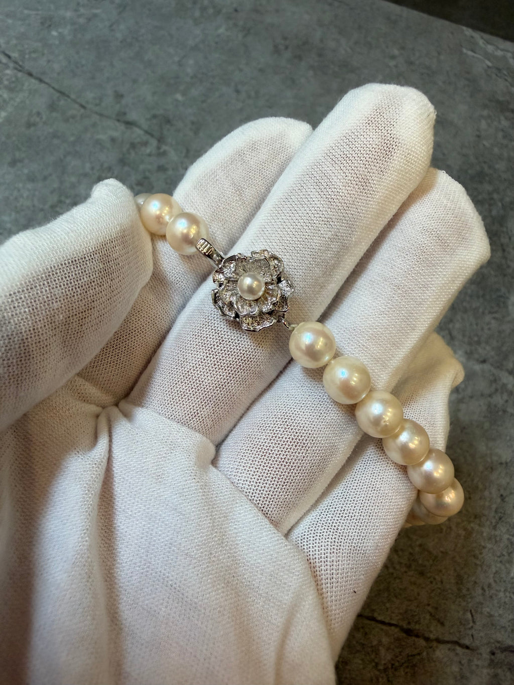 Genuine 1950's Akoya Pearl Necklace