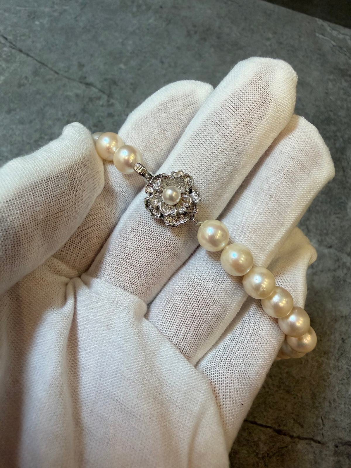 Genuine 1950's Akoya Pearl Necklace