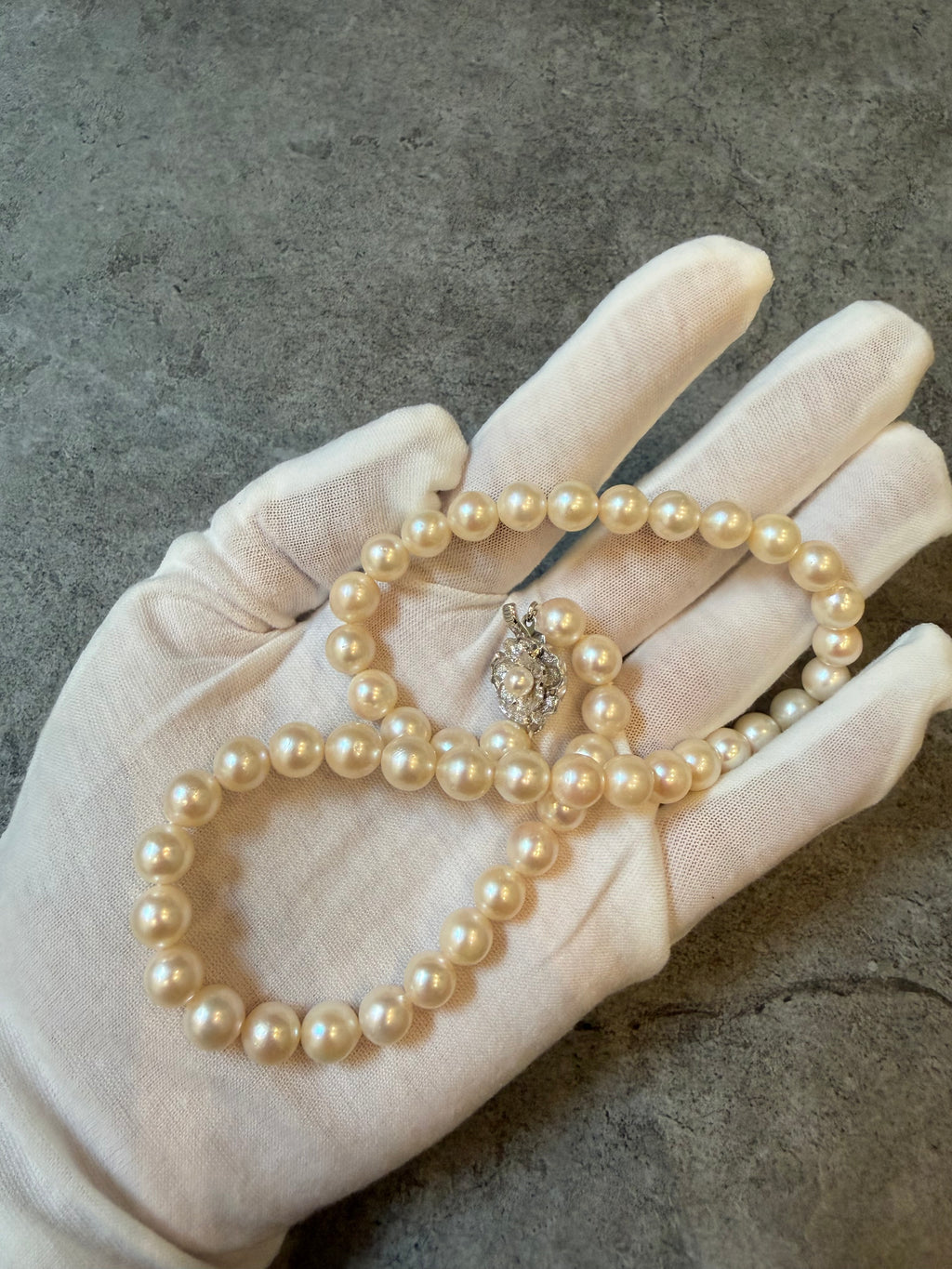 Genuine 1950's Akoya Pearl Necklace