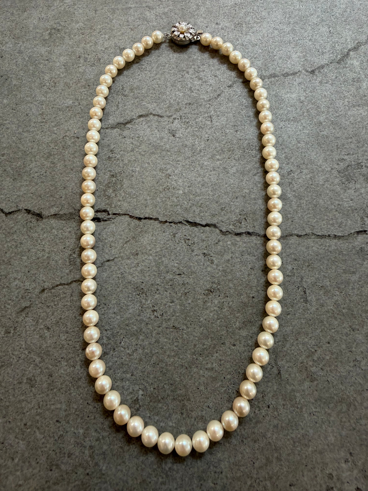 Genuine 1970's Akoya Pearl Necklace