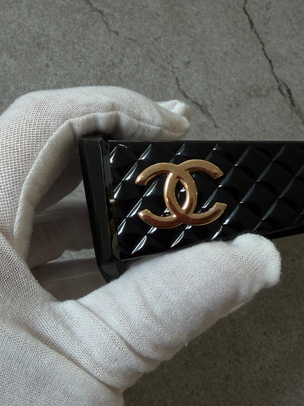 Chanel Black Quilted CC Sunglasses