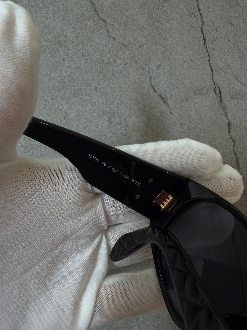 Chanel Black Quilted CC Sunglasses