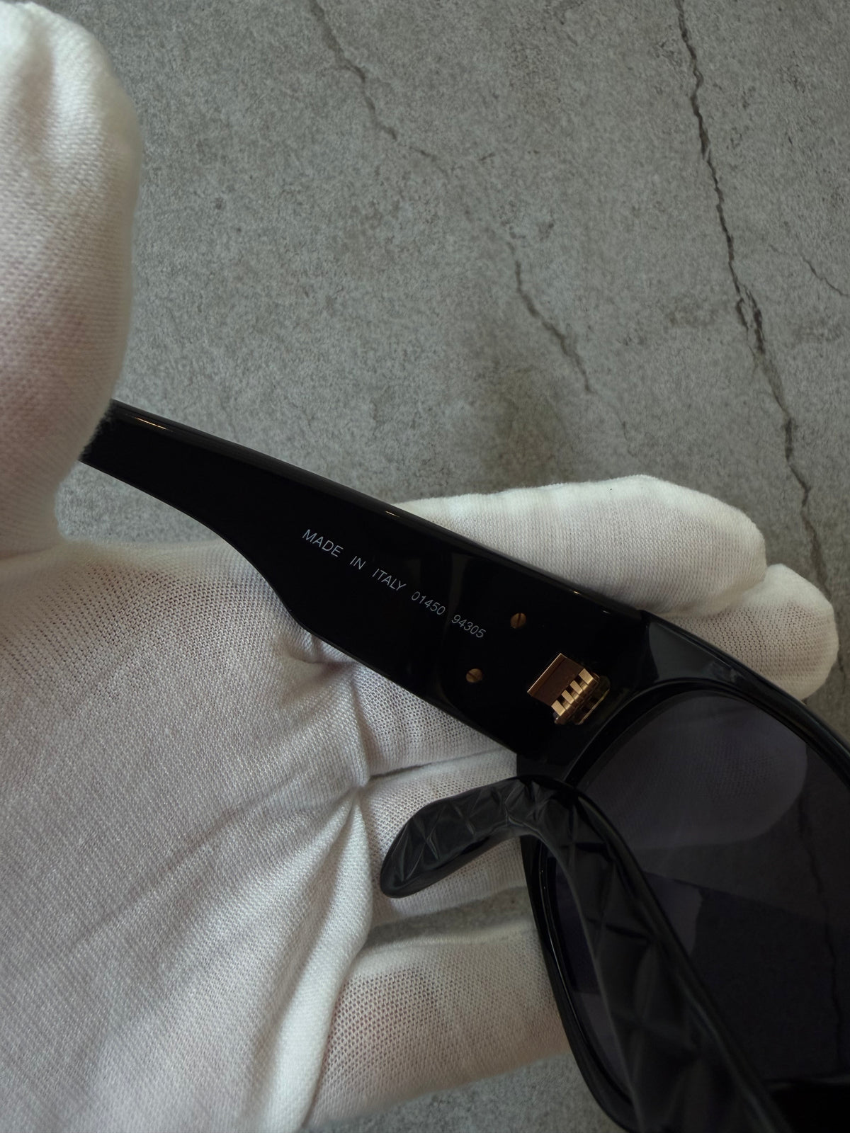 Chanel Black Quilted CC Sunglasses