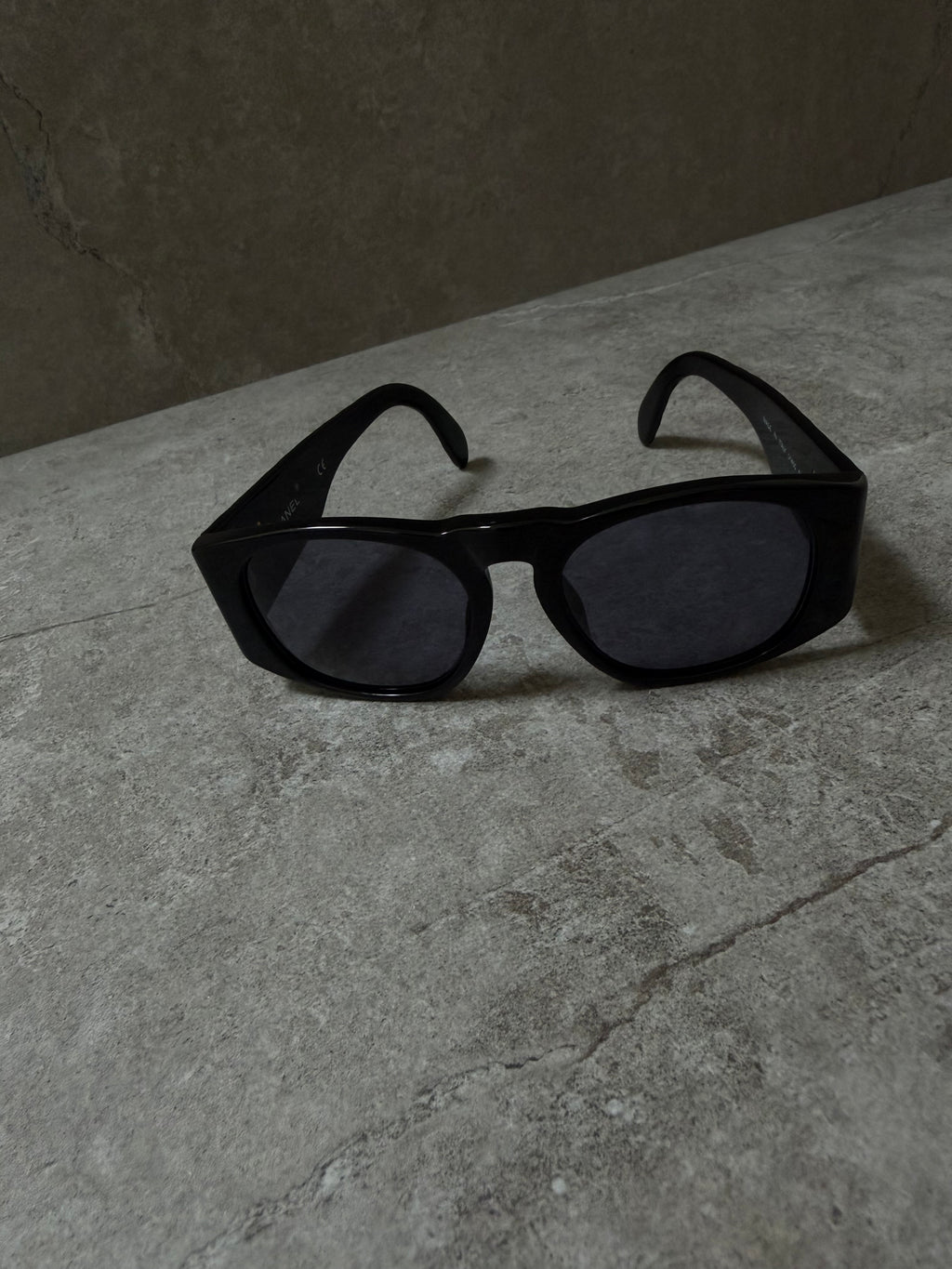 Chanel Black Quilted CC Sunglasses