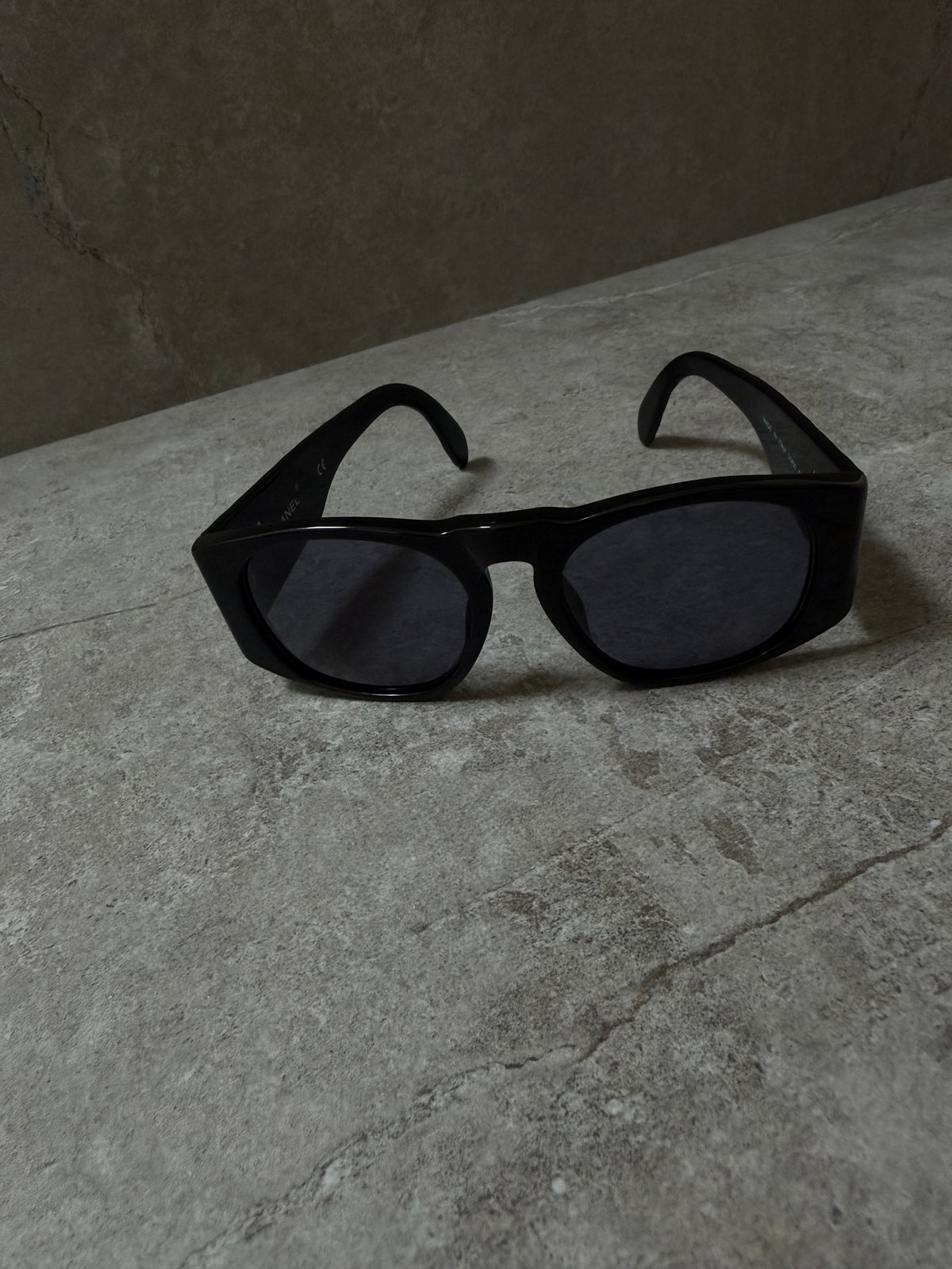 Chanel Black Quilted CC Sunglasses