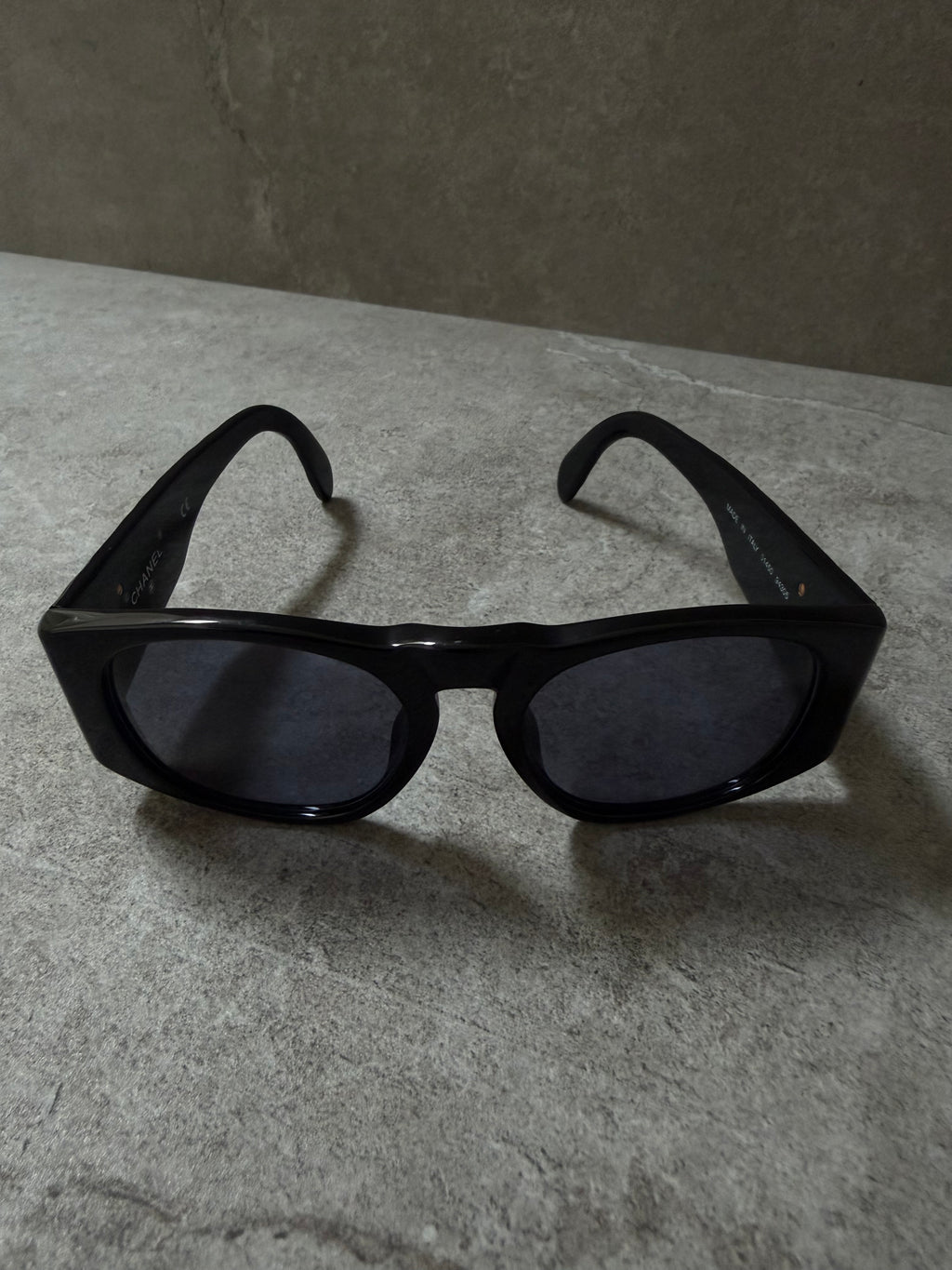 Chanel Black Quilted CC Sunglasses