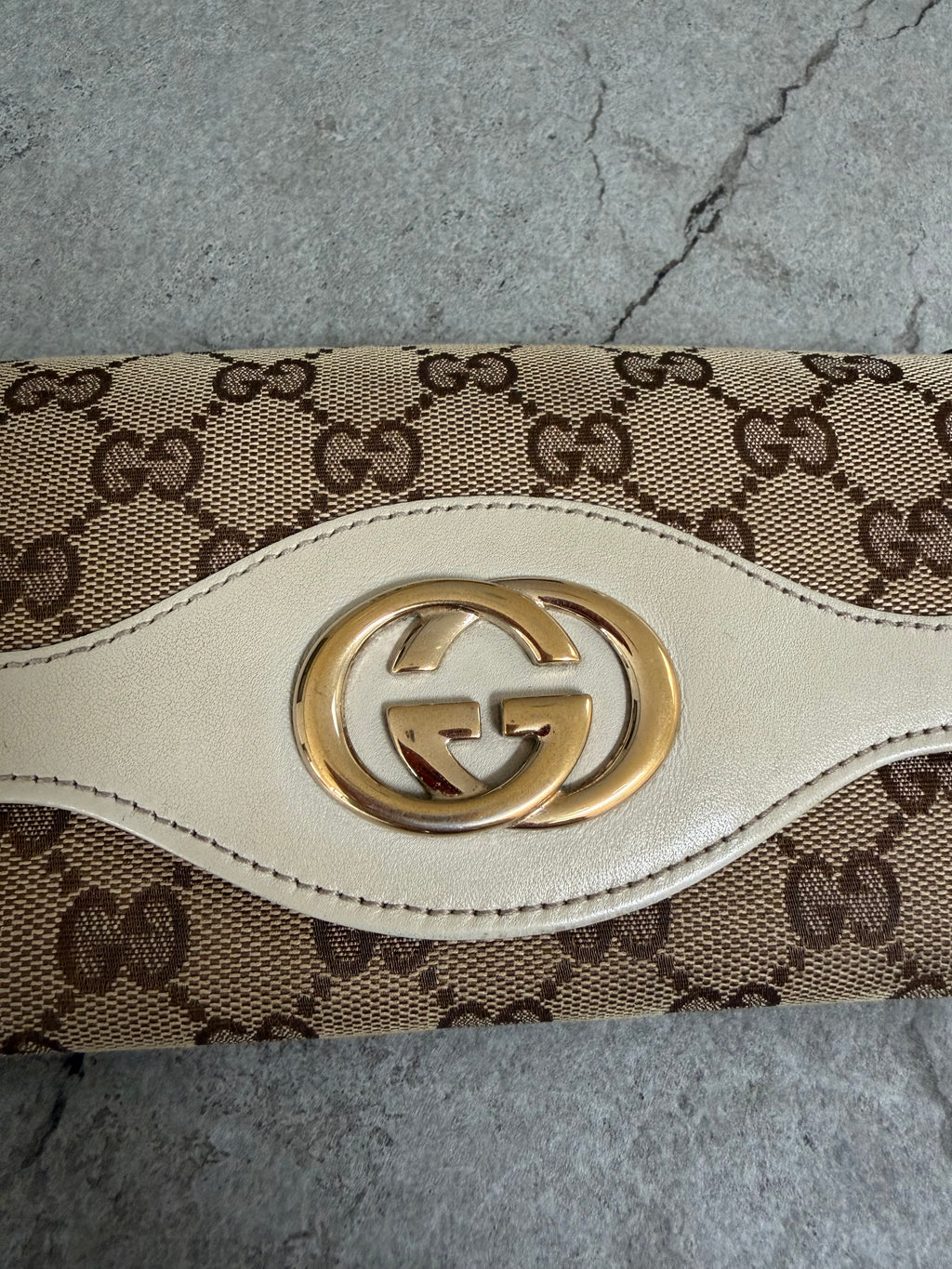 Gucci GG Monogram Canvas Continental Flap Wallet
