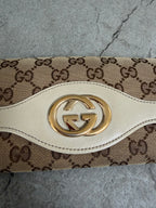 Gucci GG Monogram Canvas Continental Flap Wallet