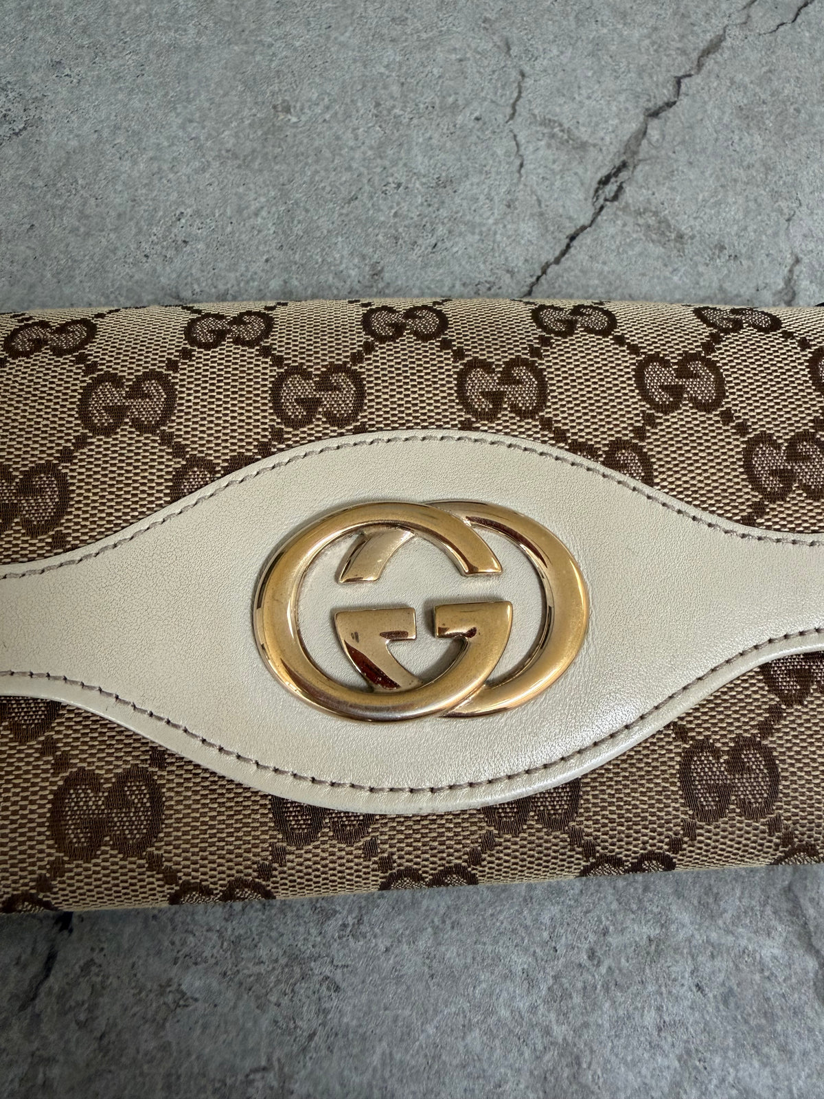 Gucci GG Monogram Canvas Continental Flap Wallet