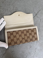 Gucci GG Monogram Canvas Continental Flap Wallet