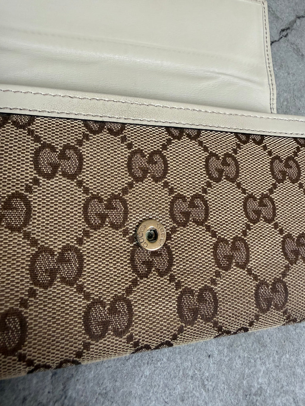 Gucci GG Monogram Canvas Continental Flap Wallet