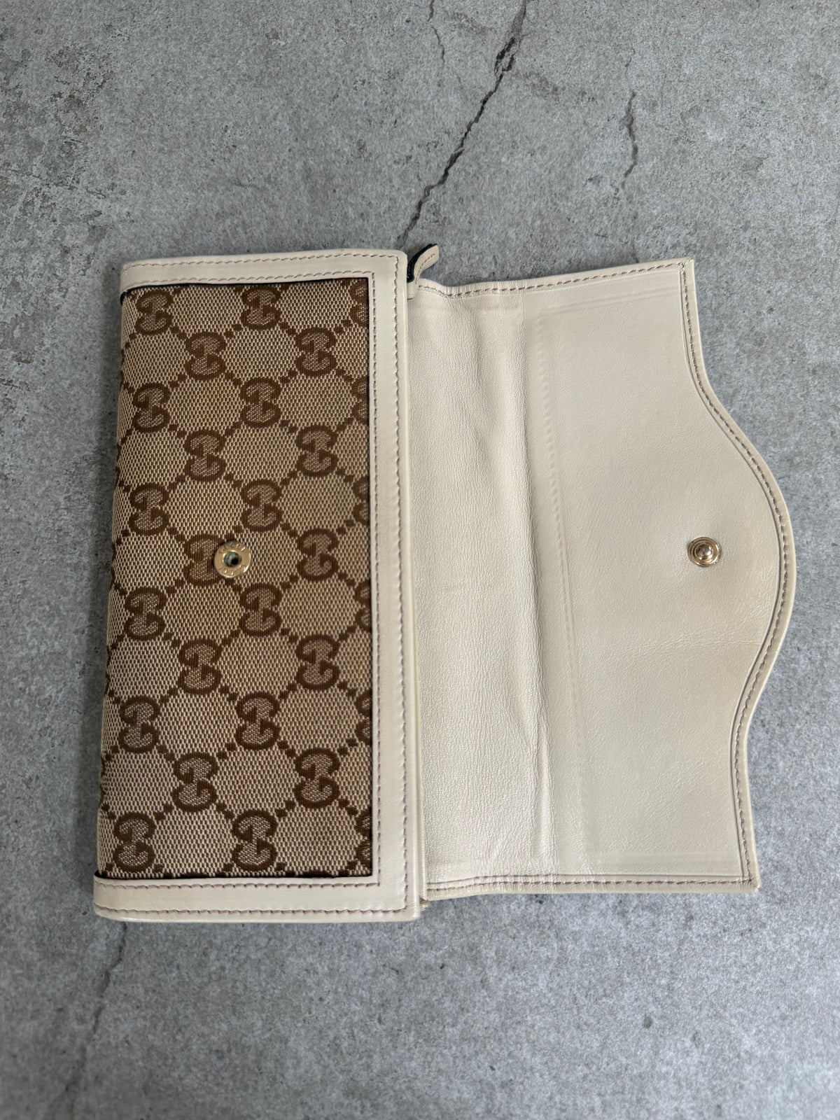 Gucci GG Monogram Canvas Continental Flap Wallet