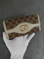 Gucci GG Monogram Canvas Continental Flap Wallet