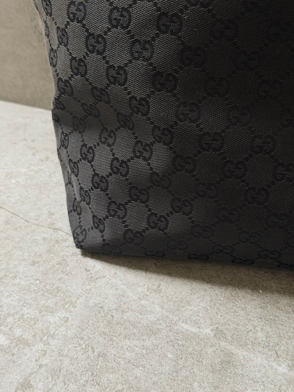 Gucci Black GG Monogram Canvas Mini Eclipse Tote Bag