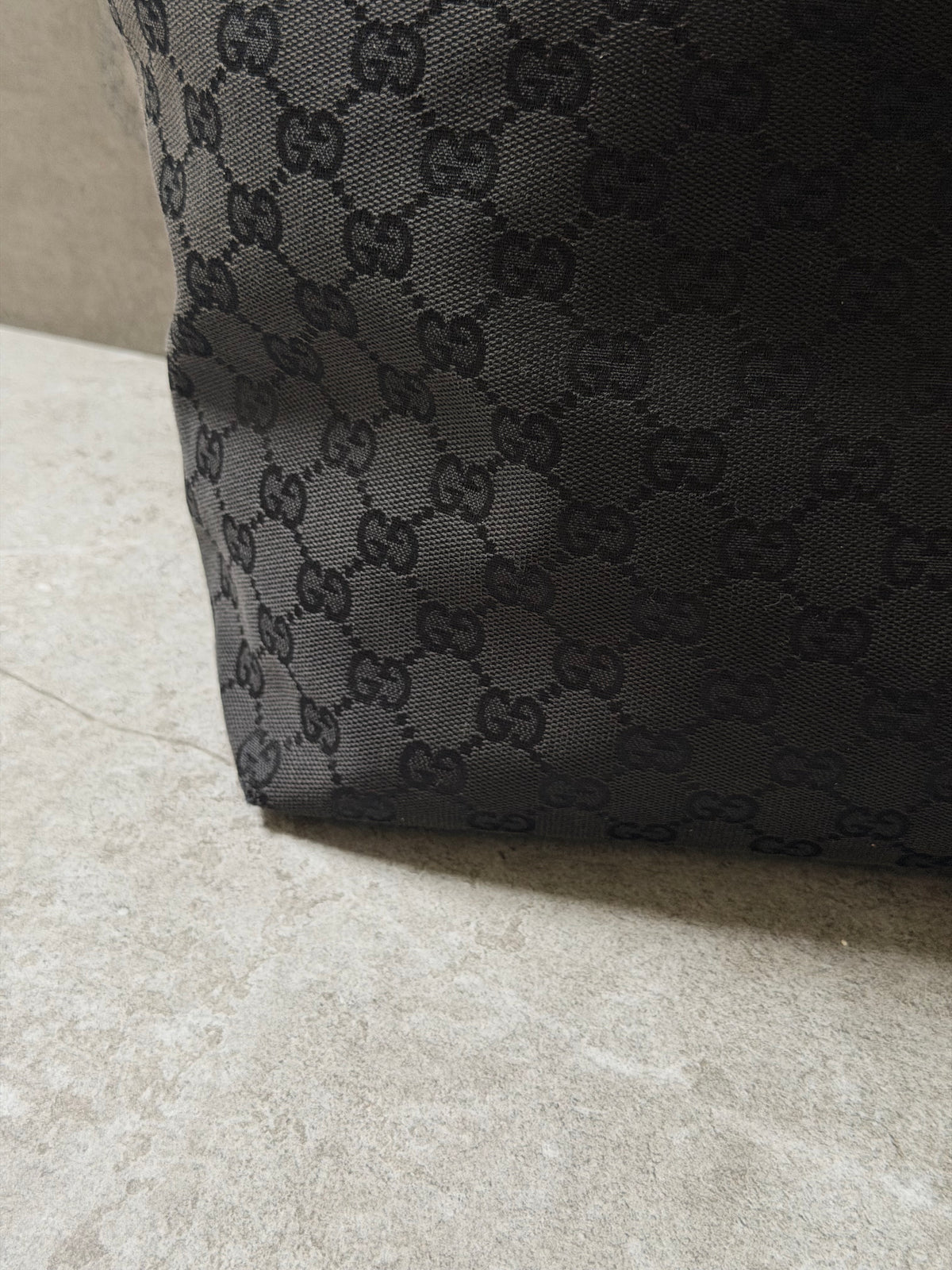 Gucci Black GG Monogram Canvas Mini Eclipse Tote Bag
