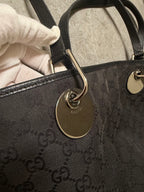 Gucci Black GG Monogram Canvas Mini Eclipse Tote Bag