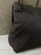 Gucci Brown GG Monogram Canvas Shoulder Bag