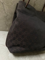 Gucci Brown GG Monogram Canvas Shoulder Bag