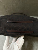 Gucci Brown GG Monogram Canvas Shoulder Bag