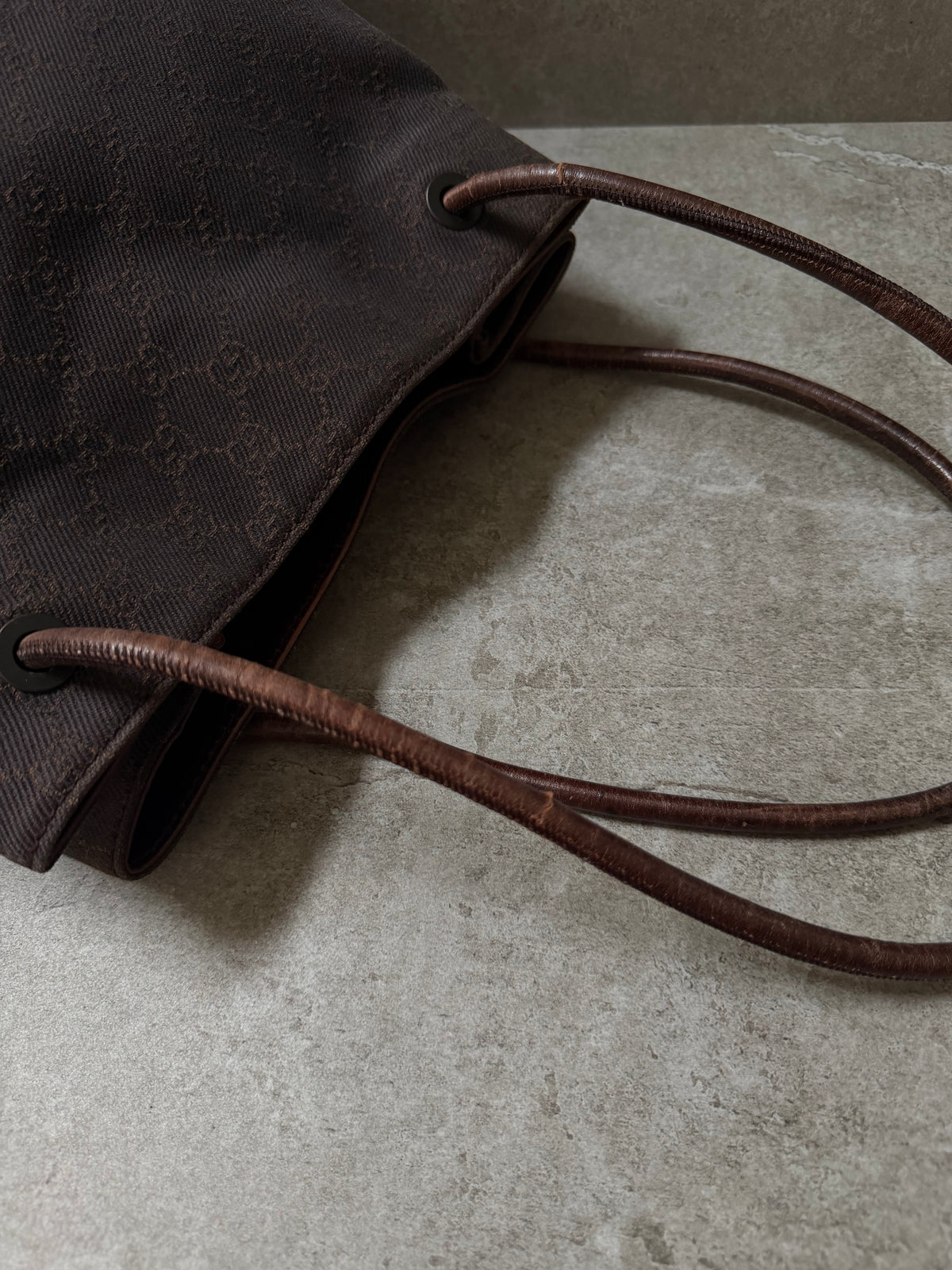 Gucci Brown GG Monogram Canvas Shoulder Bag