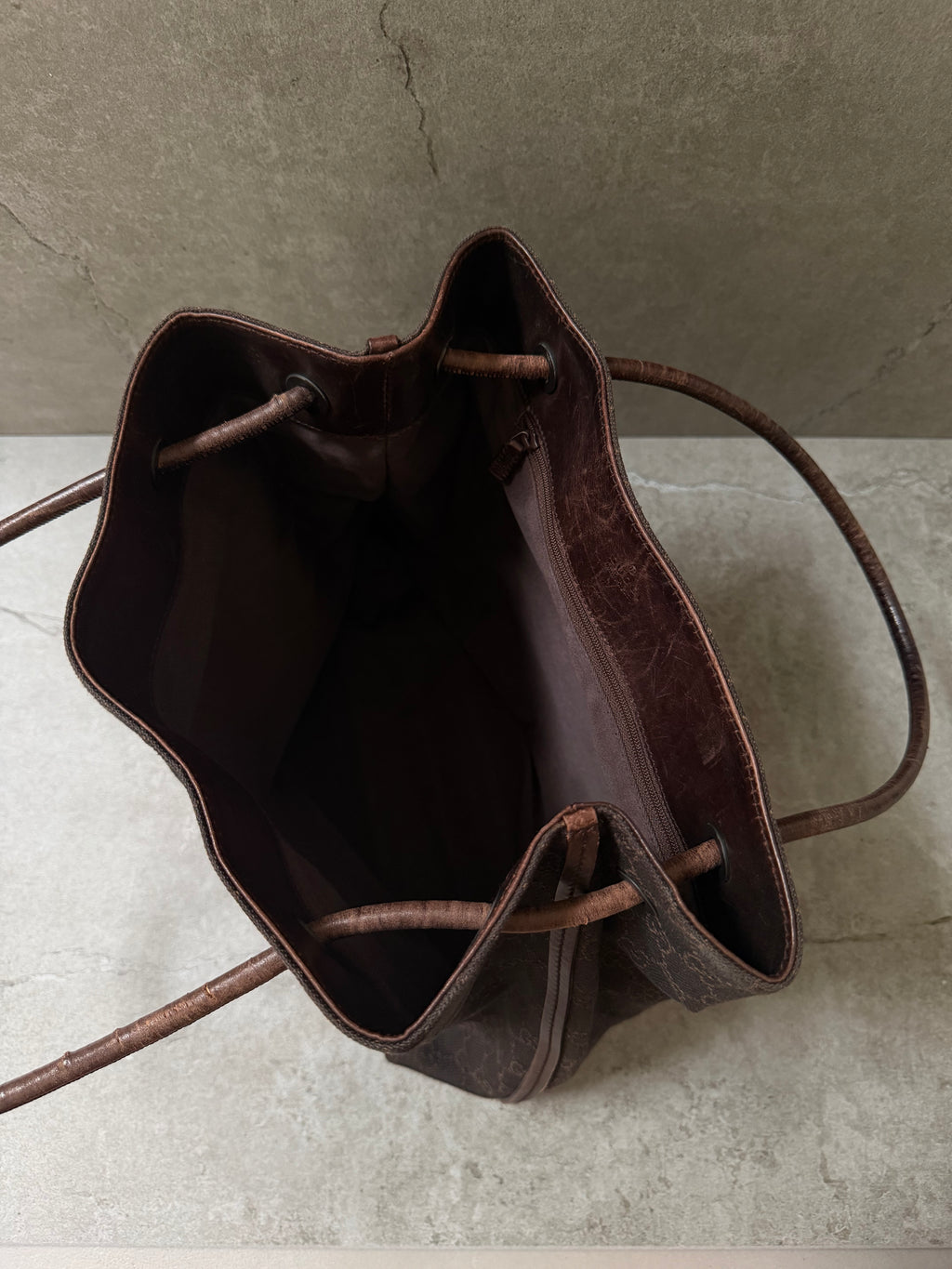 Gucci Brown GG Monogram Canvas Shoulder Bag