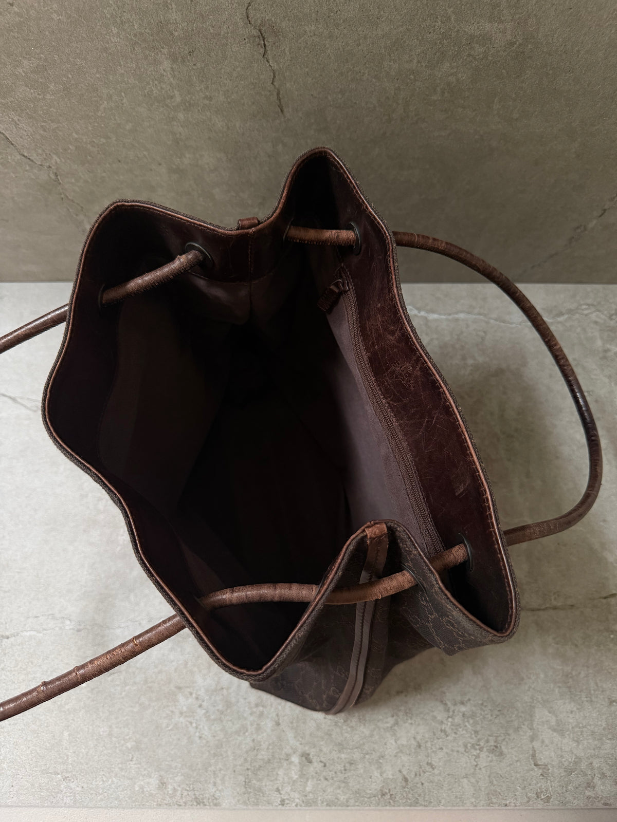 Gucci Brown GG Monogram Canvas Shoulder Bag