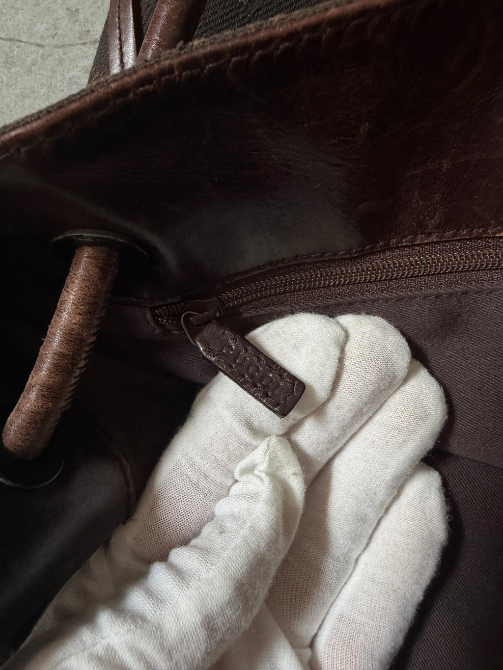 Gucci Brown GG Monogram Canvas Shoulder Bag