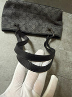 Gucci Black GG Monogram Canvas Mini Shoulder Bag Pochette