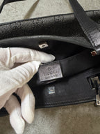 Gucci Black GG Monogram Canvas Mini Shoulder Bag Pochette