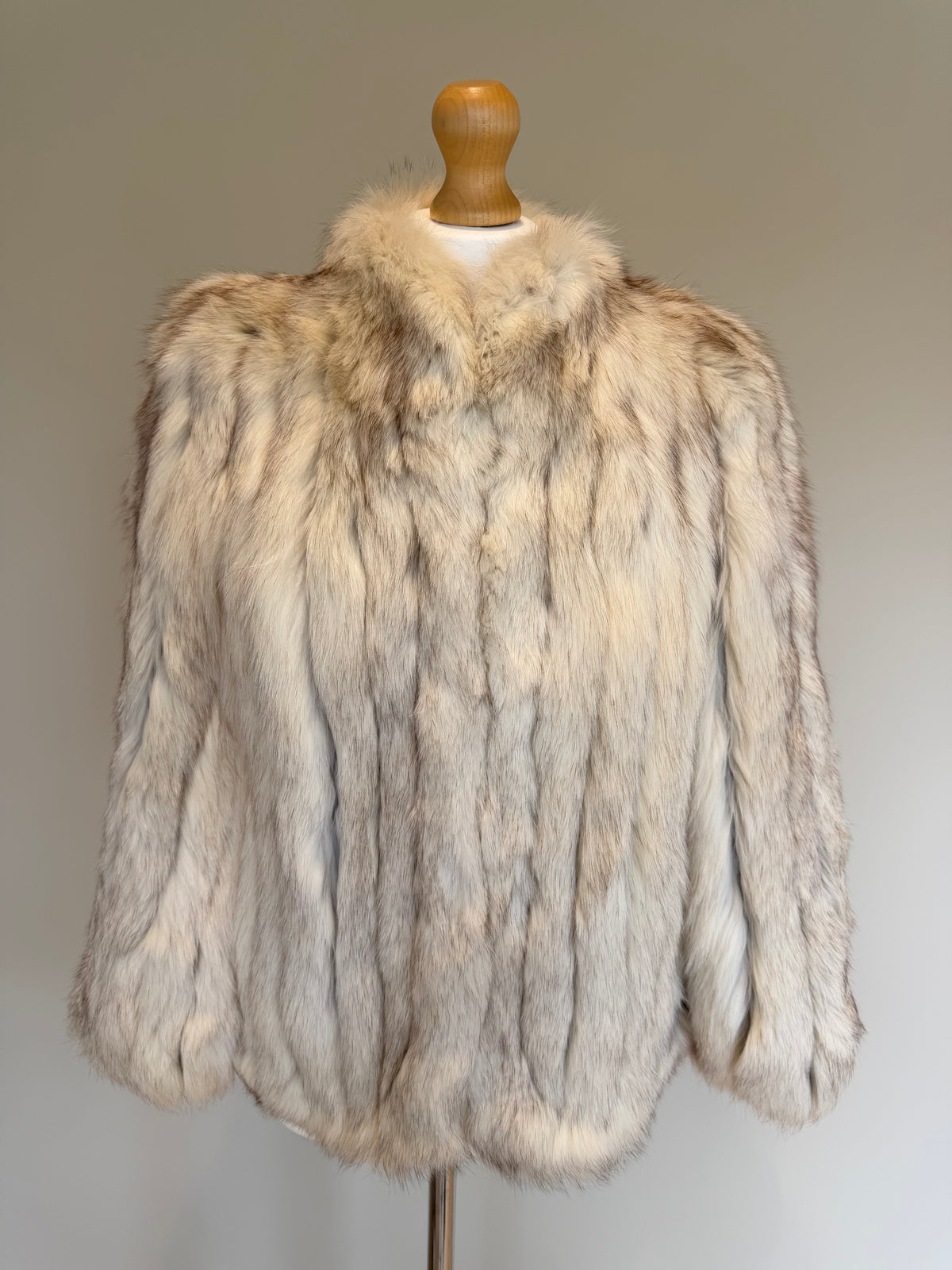 Vintage Takagi Fur Shadow Fox Fur Jacket - S