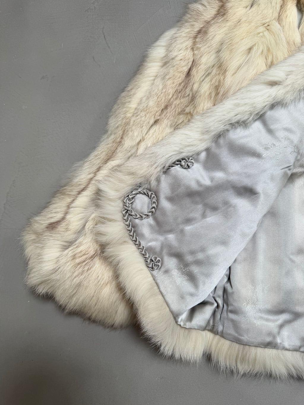 Vintage Takagi Fur Shadow Fox Fur Jacket - S