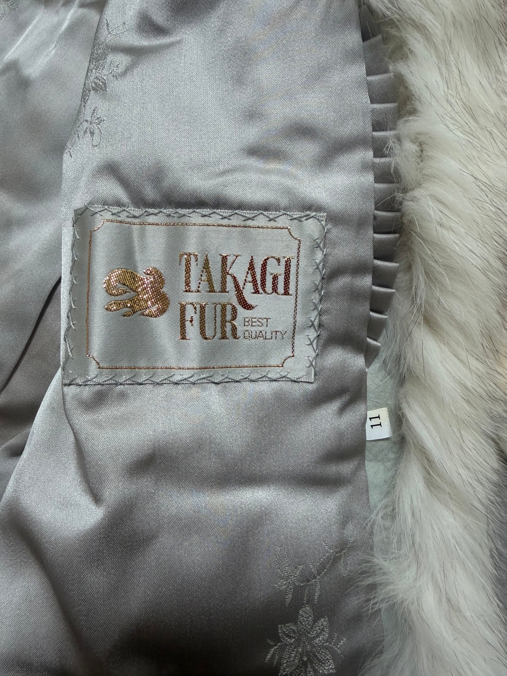 Vintage Takagi Fur Shadow Fox Fur Jacket - S