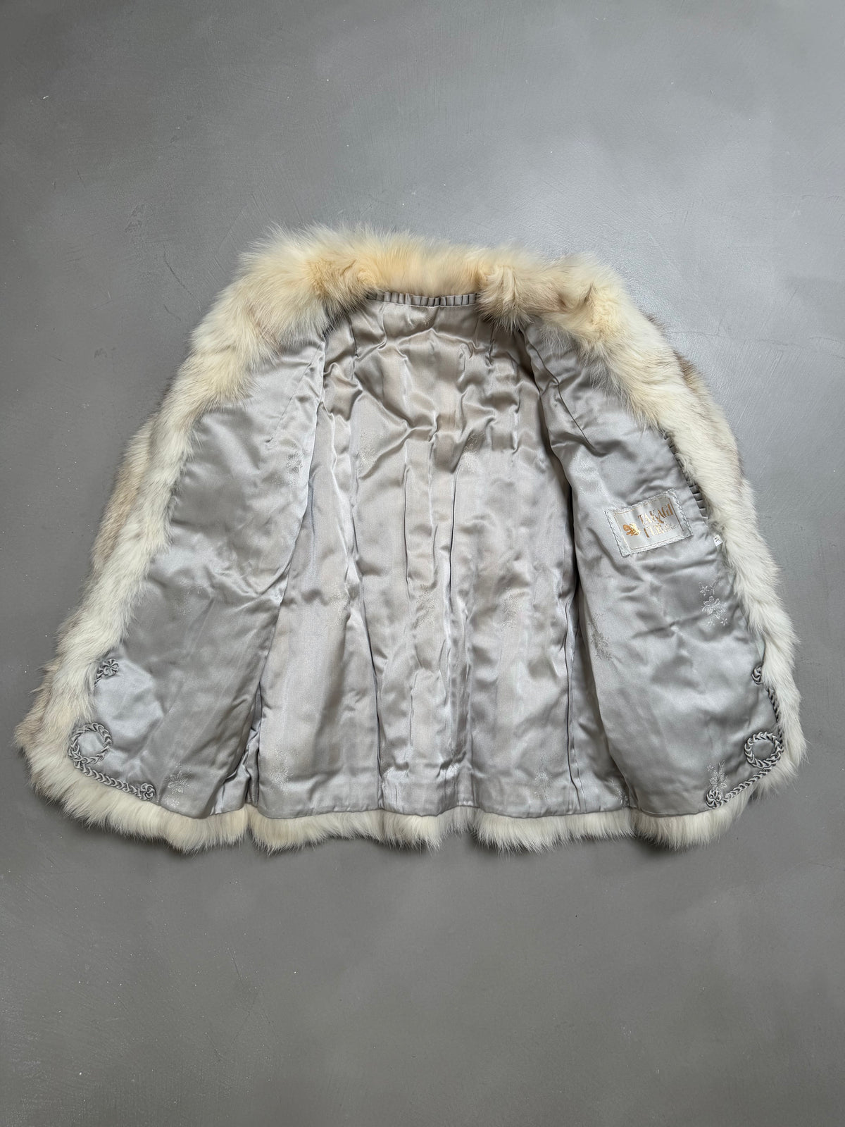 Vintage Takagi Fur Shadow Fox Fur Jacket - S