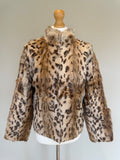Vintage Pola Amian Leopard Print Goat Fur Jacket - S