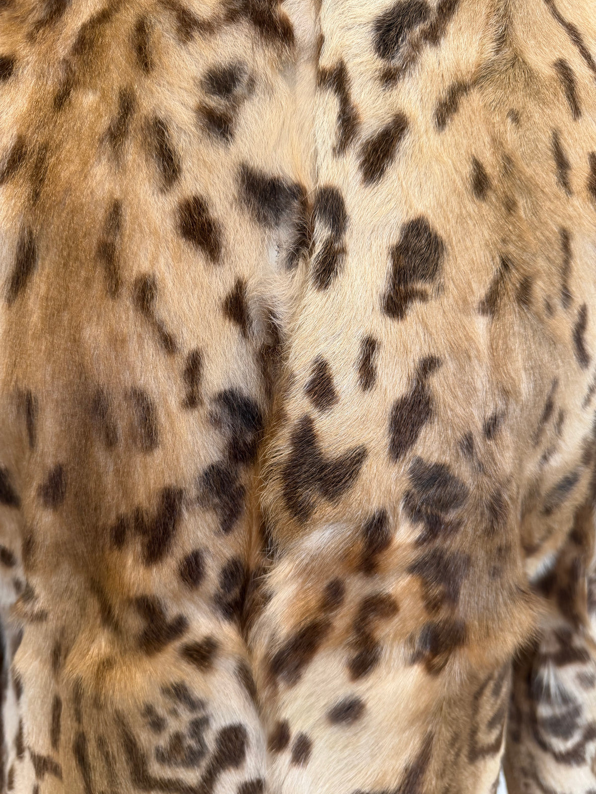 Vintage Pola Amian Leopard Print Goat Fur Jacket - S