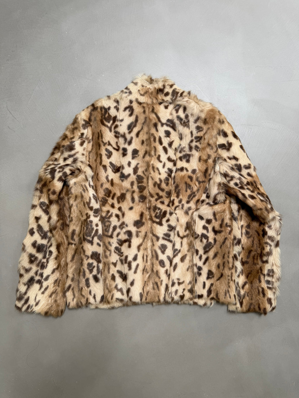 Vintage Pola Amian Leopard Print Goat Fur Jacket - S