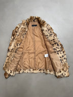 Vintage Pola Amian Leopard Print Goat Fur Jacket - S