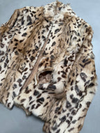 Vintage Pola Amian Leopard Print Goat Fur Jacket - S