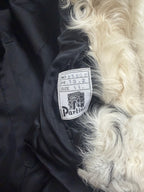 Vintage Partina Curly Cow Print Fur Coat - S