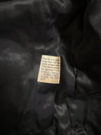 Vintage Jet Black Rabbit Fur Coat - M