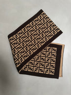 Fendi Zucca Monogram Knit Scarf