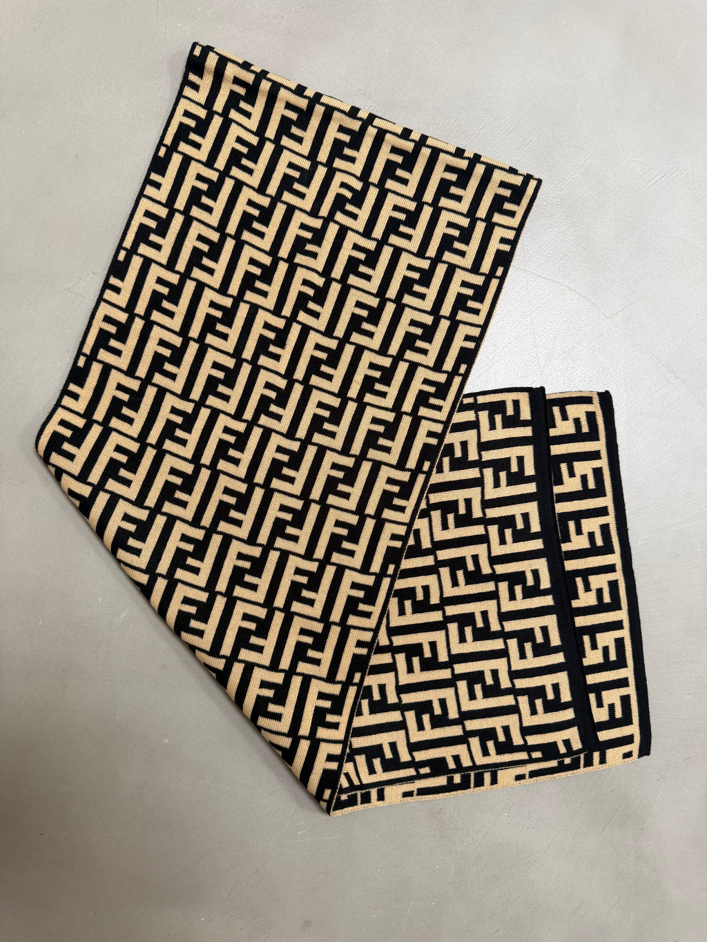 Fendi Zucca Monogram Knit Scarf