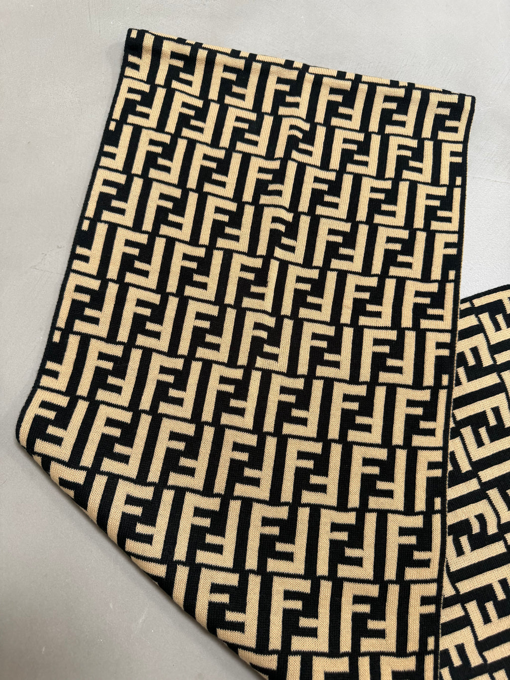 Fendi Zucca Monogram Knit Scarf