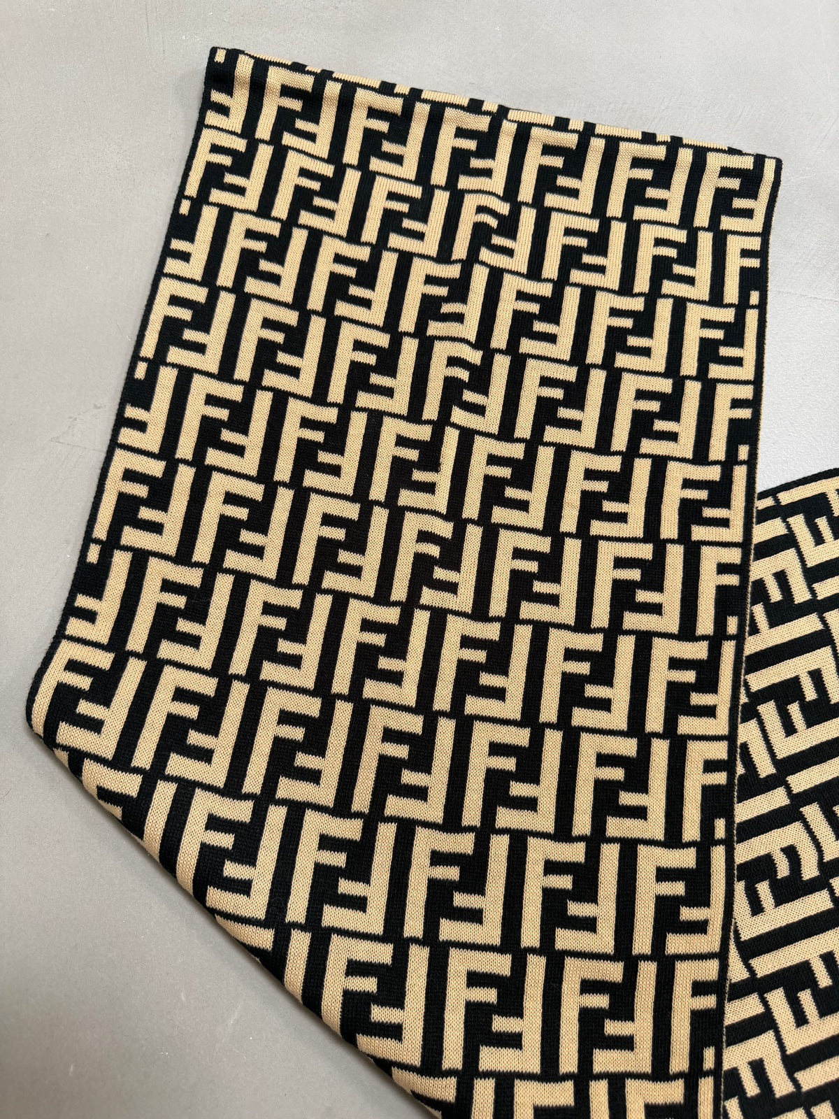 Fendi Zucca Monogram Knit Scarf