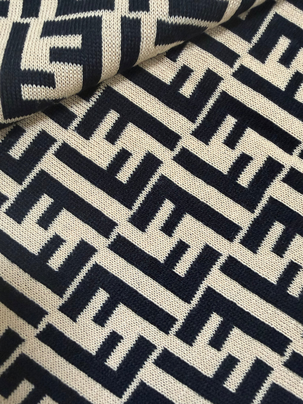 Fendi Zucca Monogram Knit Scarf