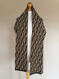 Fendi Zucca Monogram Knit Scarf