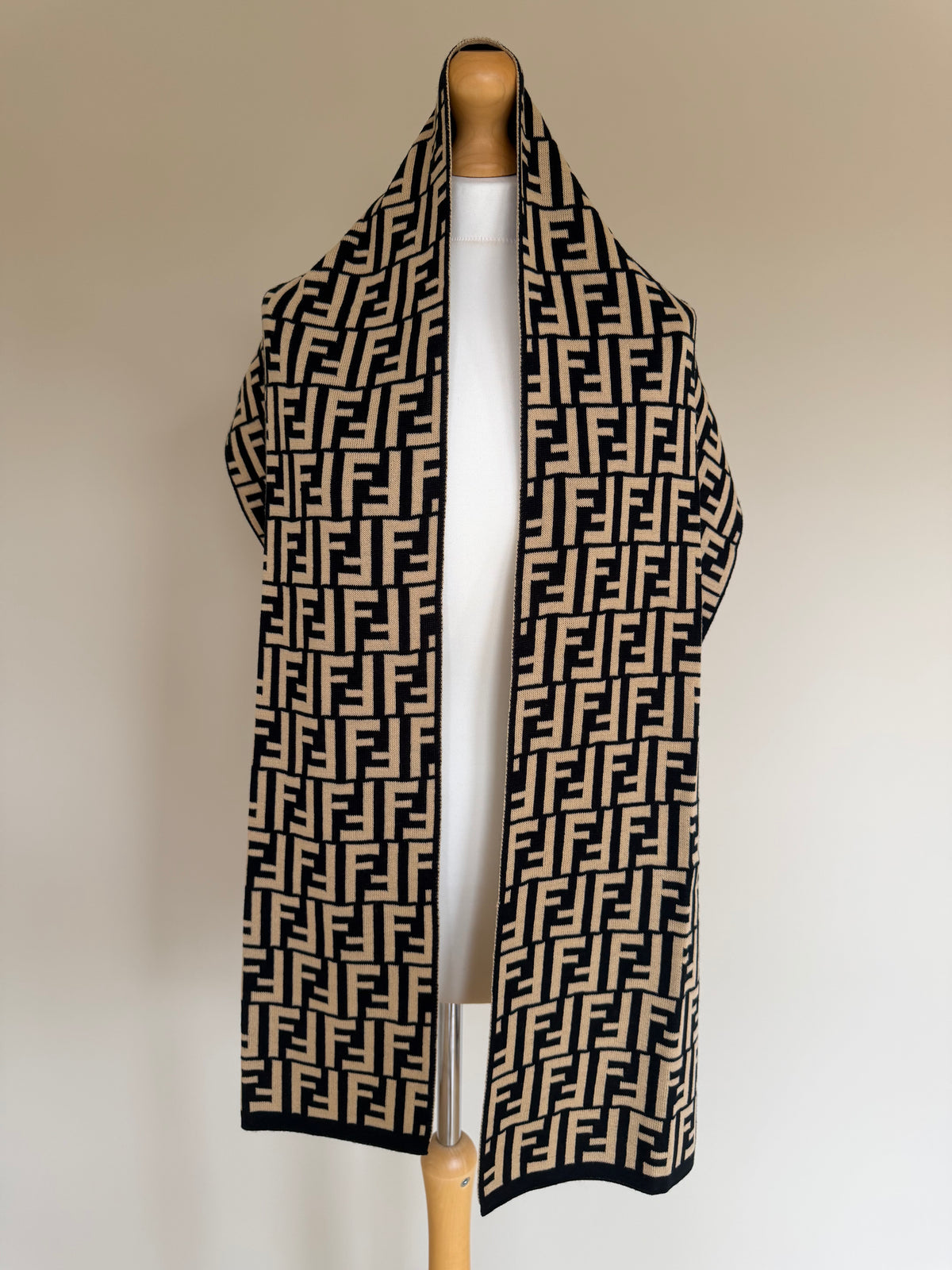 Fendi Zucca Monogram Knit Scarf