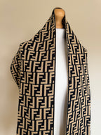 Fendi Zucca Monogram Knit Scarf