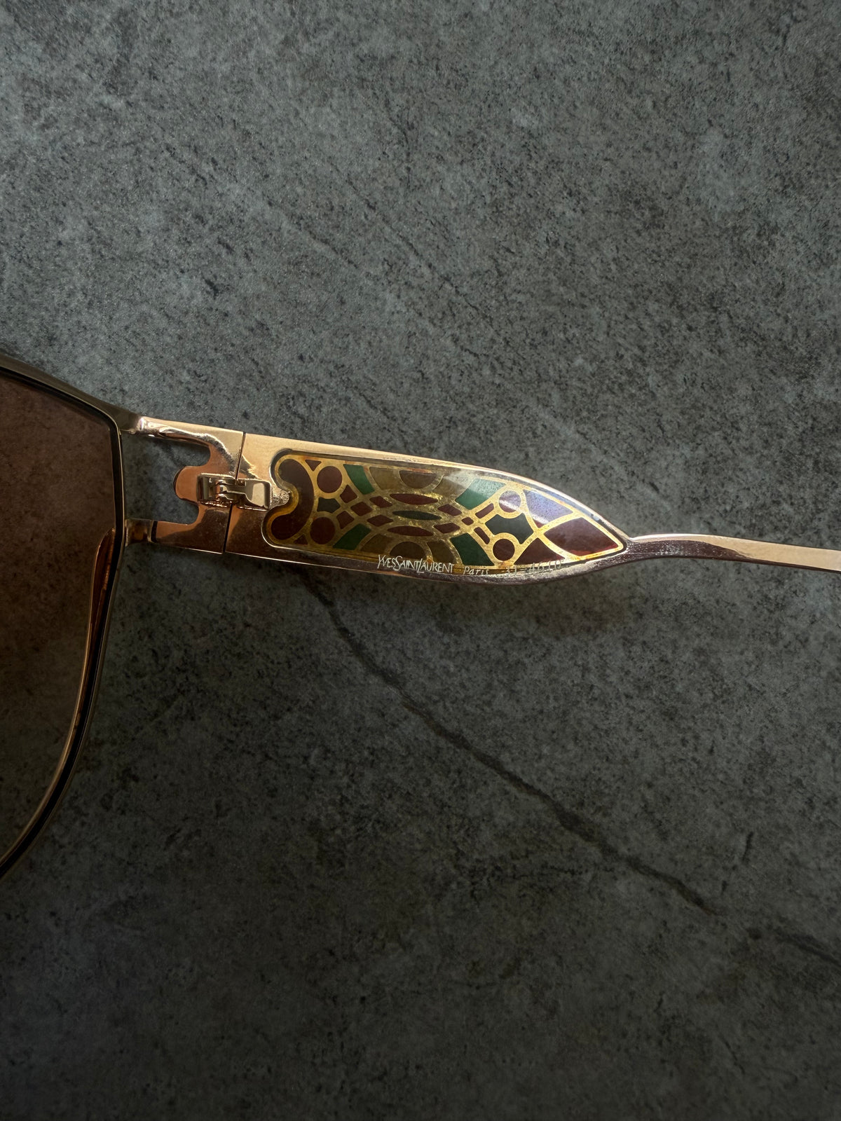 Yves Saint Laurent Paris 1980's Vintage Sunglasses Model 31-4017